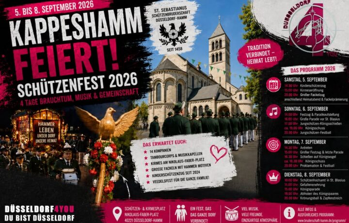 ☝️🫵👉 KAPPESHAMM FEIERT: VIER TAGE SCHÜTZENFEST ZWISCHEN FACKELN, PARADEN UND KÖNIGSSCHUSS