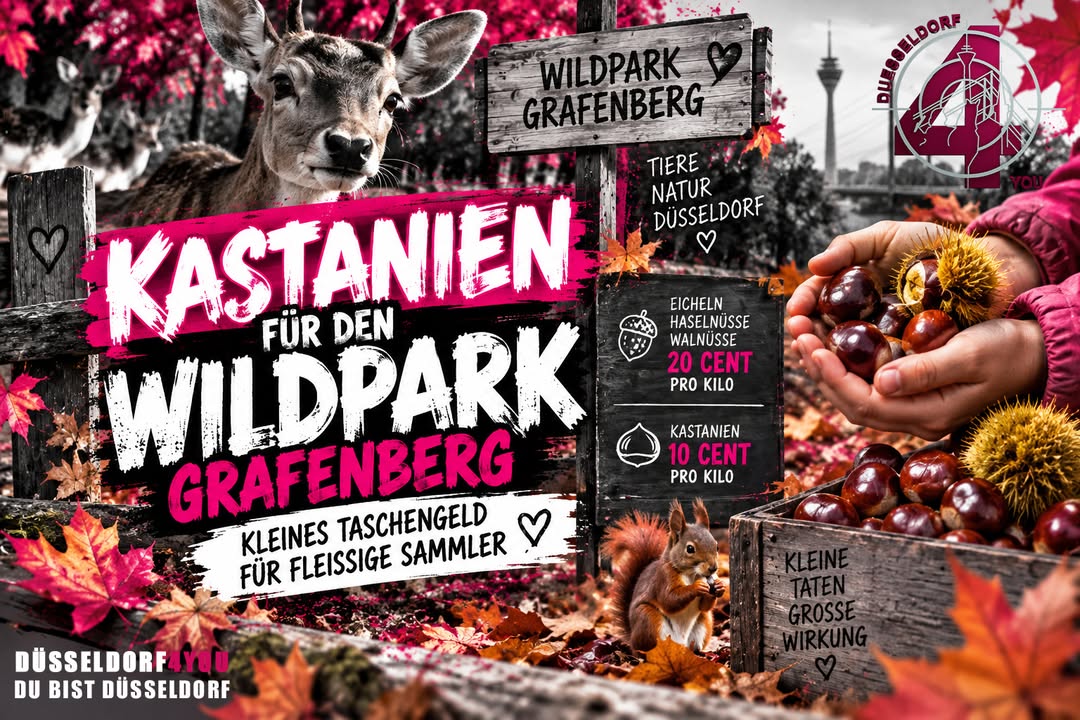 ☝️🫵👉 KASTANIEN FÜR DEN WILDPARK – KLEINES TASCHENGELD FÜR FLEISSIGE SAMMLER