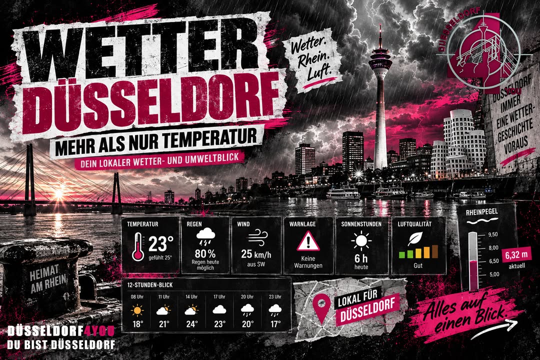 ☝️🫵👉 MEHR ALS NUR TEMPERATUR – UNSERE WETTERZENTRALE FÜR DÜSSELDORF