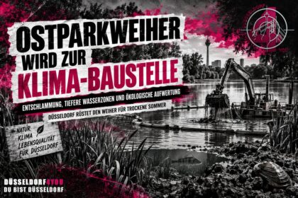 ☝️🫵👉 OSTPARKWEIHER WIRD ZUR KLIMA-BAUSTELLE