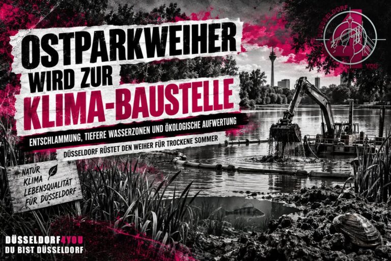 ☝️🫵👉 OSTPARKWEIHER WIRD ZUR KLIMA-BAUSTELLE