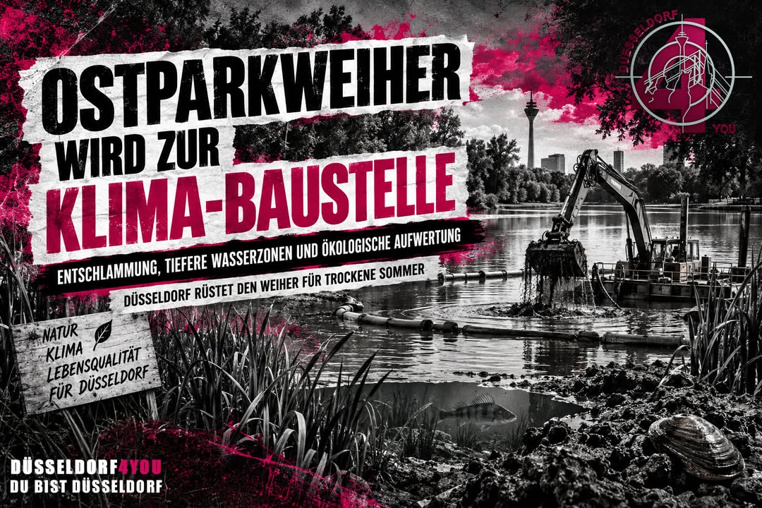 ☝️🫵👉 OSTPARKWEIHER WIRD ZUR KLIMA-BAUSTELLE