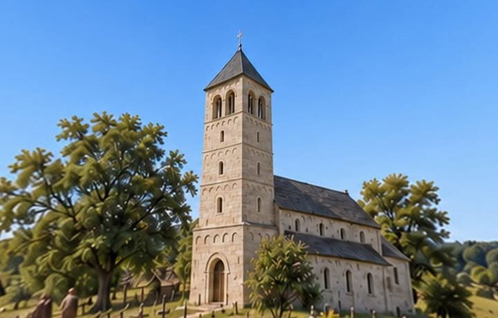 ☝️🫵👉 So oder so ähnlich könnte Kirchbilk um 1200 ausgesehen haben: Alt…