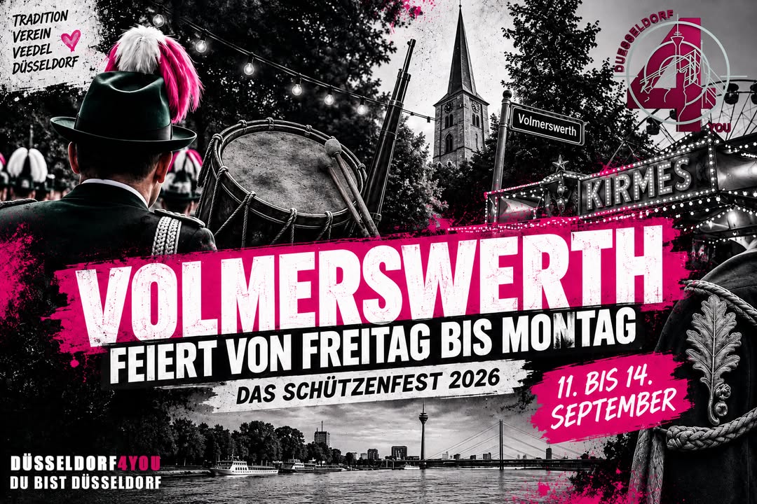 ☝️🫵👉 VOLMERSWERTH FEIERT VON FREITAG BIS MONTAG – DAS SCHÜTZENFEST 2026