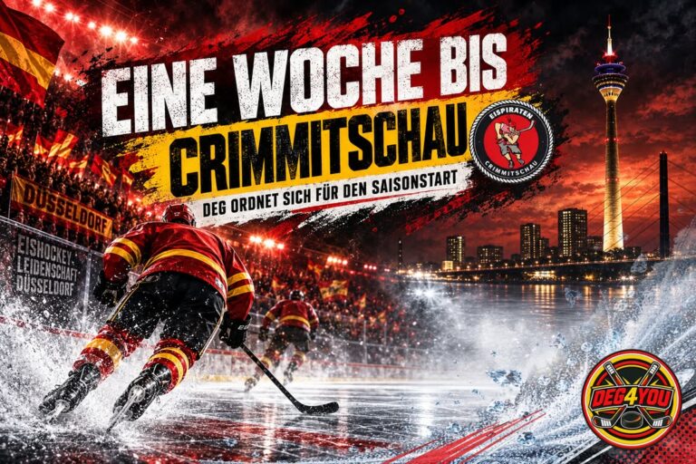 🏒🔴🟡 EINE WOCHE BIS CRIMMITSCHAU – DIE DEG ORDNET SICH FÜR DEN…