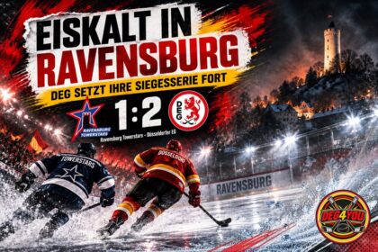 🏒🔴🟡 EISKALT IN RAVENSBURG: DEG SETZT IHRE SIEGESSERIE FORT