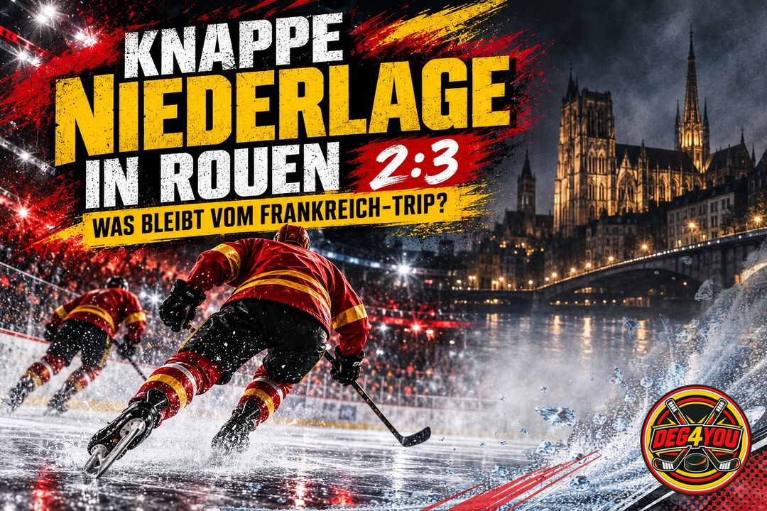 🏒🔴🟡 KNAPPE NIEDERLAGE IN ROUEN: WAS BLEIBT VOM FRANKREICH-TRIP?