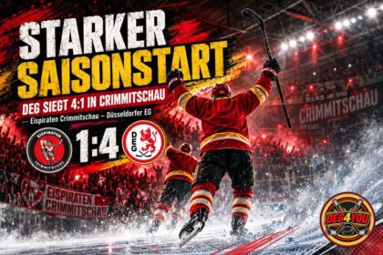 🏒🔴🟡 STARKER SAISONSTART: DEG SIEGT 4:1 IN CRIMMITSCHAU
