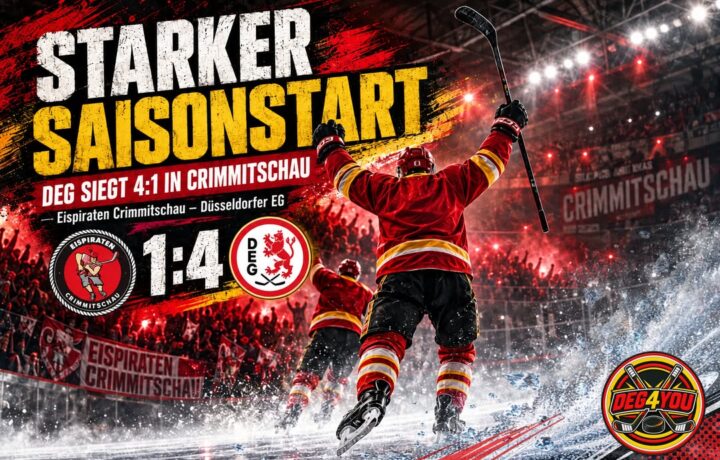 🏒🔴🟡 STARKER SAISONSTART: DEG SIEGT 4:1 IN CRIMMITSCHAU