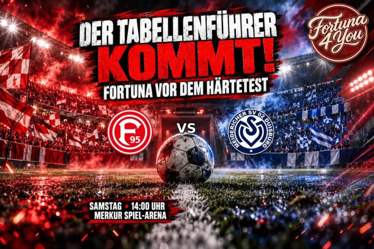 🔴⚪ DER TABELLENFÜHRER KOMMT: FORTUNA VOR EINEM HÄRTETEST MIT DERBYWUCHT