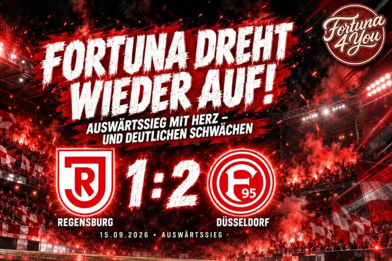🔴⚪ FORTUNA DREHT WIEDER AUF: AUSWÄRTSSIEG MIT HERZ – UND DEUTLICHEN SCHWÄCHEN