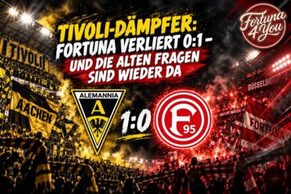 🔴⚪ TIVOLI-DÄMPFER: FORTUNA VERLIERT 0:1 – UND DIE ALTEN FRAGEN SIND WIEDER…