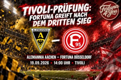🔴⚪ TIVOLI-PRÜFUNG: FORTUNA GREIFT NACH DEM DRITTEN SIEG
