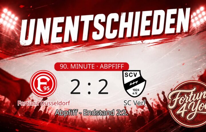 Abpfiff! Fortuna Düsseldorf 2:2 SC Verl.