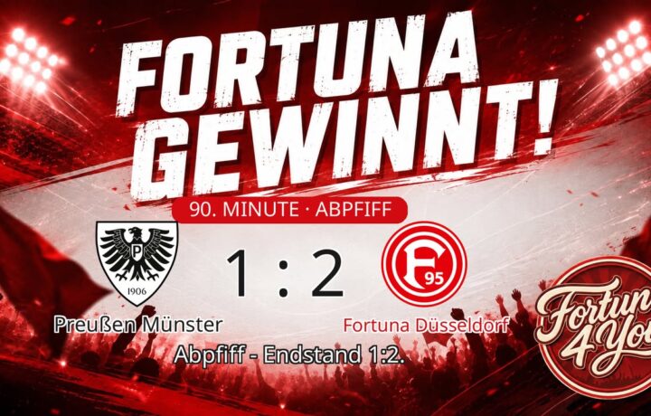 Abpfiff! Preußen Münster 1:2 Fortuna Düsseldorf.