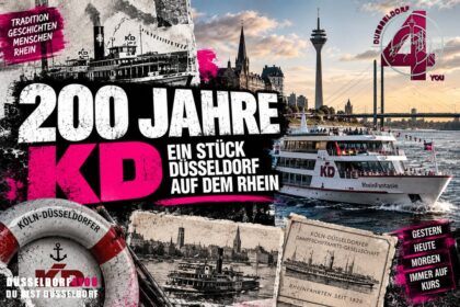 ☝️🫵👉 200 JAHRE KD – EIN STÜCK DÜSSELDORF AUF DEM RHEIN
