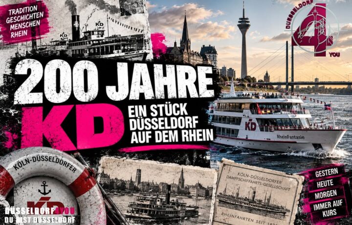 ☝️🫵👉 200 JAHRE KD – EIN STÜCK DÜSSELDORF AUF DEM RHEIN