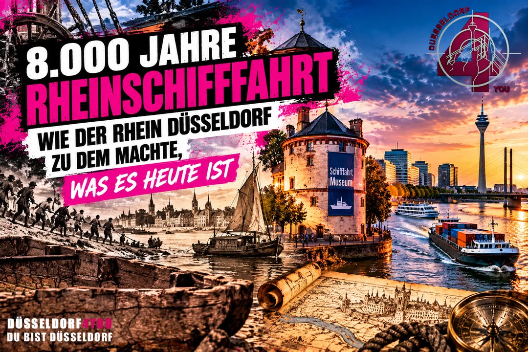☝️🫵👉 8.000 JAHRE RHEINSCHIFFFAHRT – WIE DER RHEIN DÜSSELDORF ZU DEM MACHTE,…
