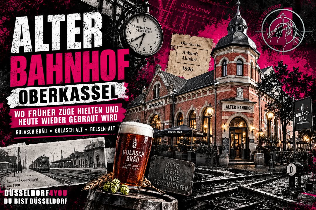 ☝️🫵👉 ALTER BAHNHOF OBERKASSEL: WO FRÜHER ZÜGE HIELTEN UND HEUTE WIEDER GEBRAUT…