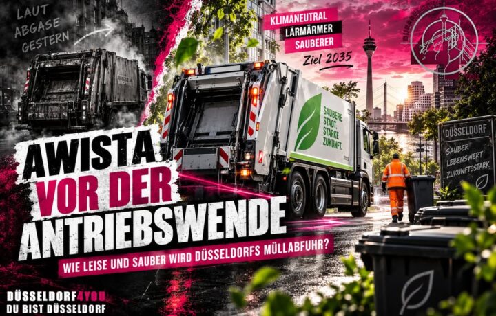 ☝️🫵👉 AWISTA VOR DER ANTRIEBSWENDE: WIE LEISE UND SAUBER WIRD DÜSSELDORFS MÜLLABFUHR?
