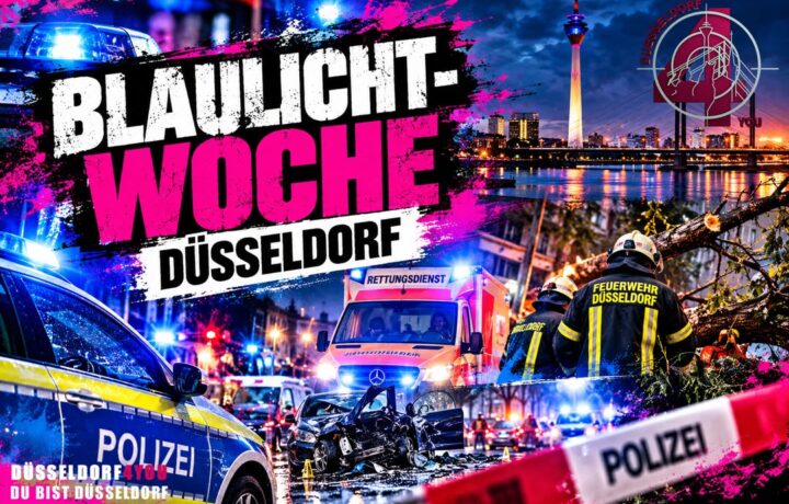 ☝️🫵👉 BLAULICHT-WOCHE DÜSSELDORF – MESSERANGRIFF, SCHWERE VERKEHRSUNFÄLLE UND 65 STURMEINSÄTZE