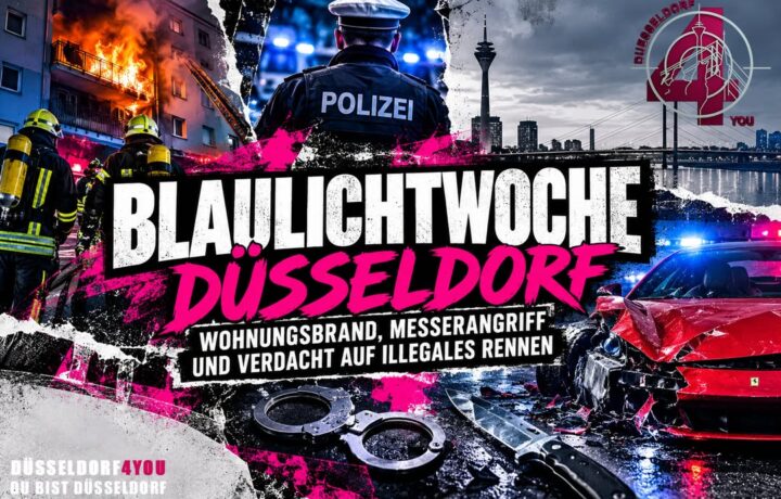 ☝️🫵👉 BLAULICHTWOCHE DÜSSELDORF: WOHNUNGSBRAND, MESSERANGRIFF UND VERDACHT AUF ILLEGALES RENNEN