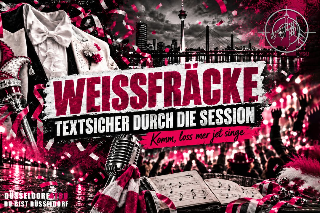 ☝️🫵👉 DAMIT DÜSSELDORF TEXTSICHER DURCH DIE SESSION KOMMT: DIE WEISSFRÄCKE LADEN ZUM…
