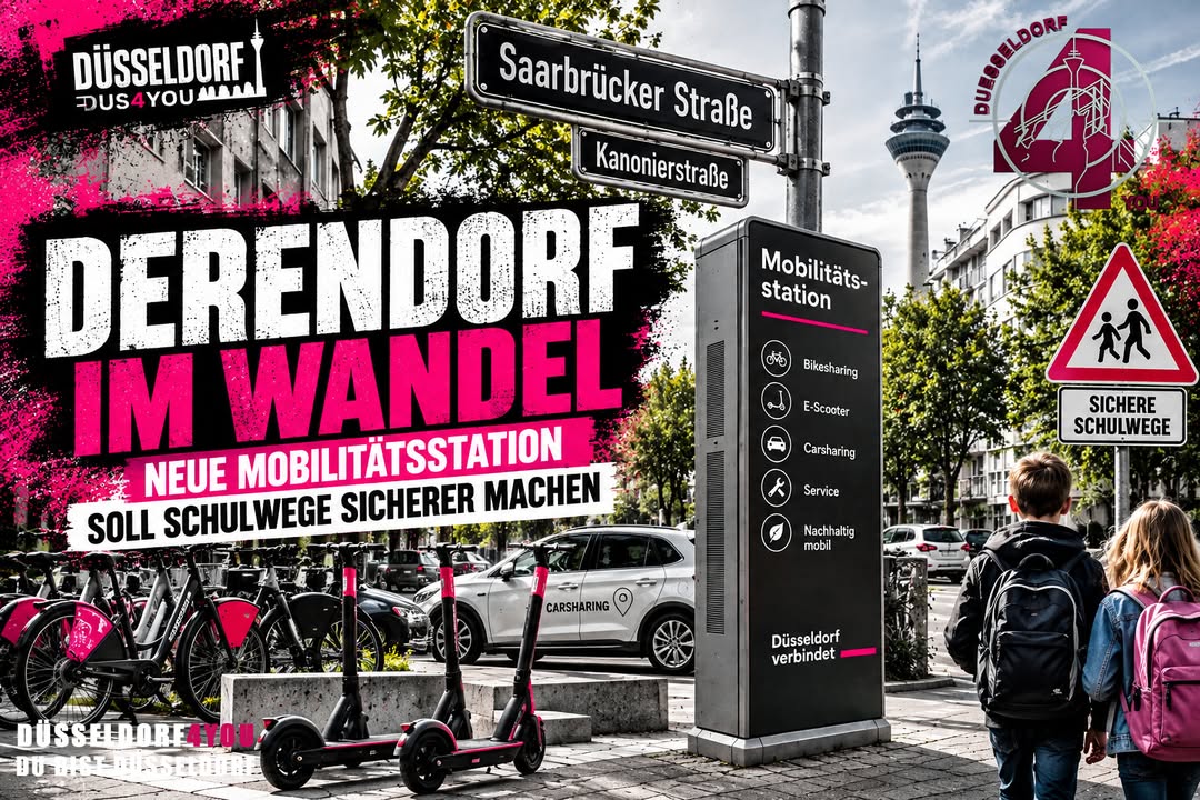 ☝️🫵👉 DERENDORF IM WANDEL – NEUE MOBILITÄTSSTATION SOLL SCHULWEGE SICHERER MACHEN