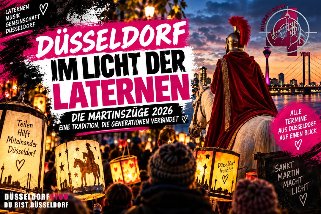 ☝️🫵👉 DÜSSELDORF IM LICHT DER LATERNEN – DIE MARTINSZÜGE 2026 UND EINE…