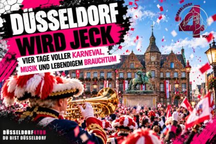 ☝️🫵👉 DÜSSELDORF WIRD JECK – VIER TAGE VOLLER KARNEVAL, MUSIK UND LEBENDIGEM…