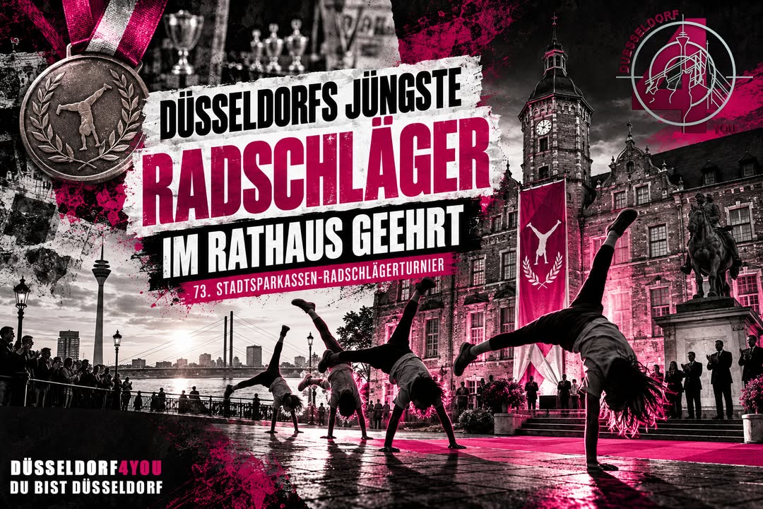 ☝️🫵👉 DÜSSELDORFS JÜNGSTE RADSCHLÄGER IM RATHAUS GEEHRT