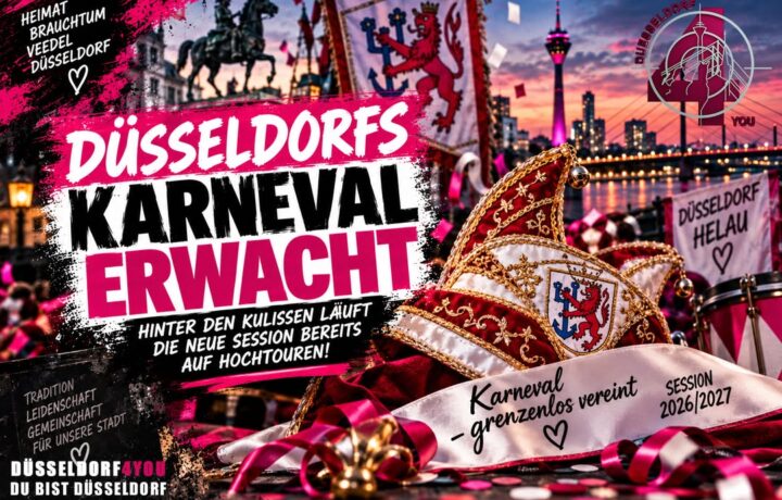 ☝️🫵👉 DÜSSELDORFS KARNEVAL ERWACHT – HINTER DEN KULISSEN LÄUFT DIE NEUE SESSION…