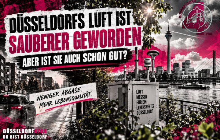☝️🫵👉 DÜSSELDORFS LUFT IST SAUBERER GEWORDEN – ABER IST SIE AUCH SCHON…