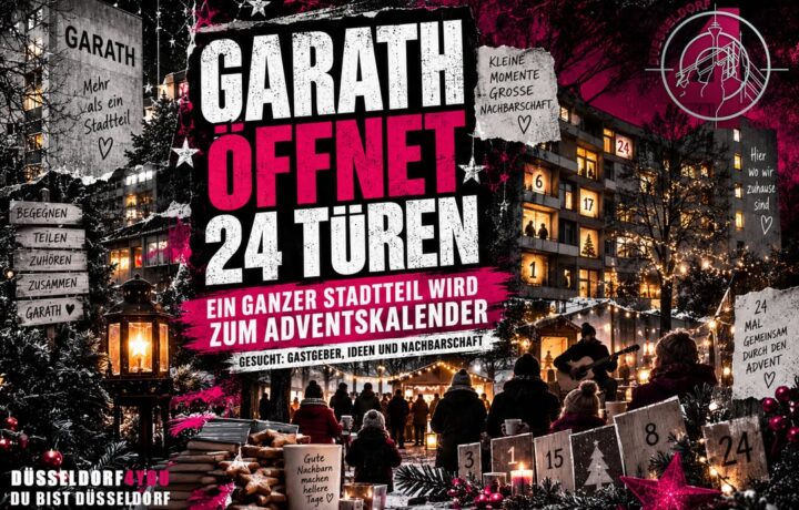 ☝️🫵👉 GARATH ÖFFNET 24 TÜREN: EIN GANZER STADTTEIL SOLL ZUM ADVENTSKALENDER WERDEN