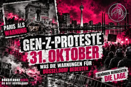 ☝️🫵👉 GEN-Z-PROTESTE AM 31. OKTOBER: WAS DIE WARNUNGEN FÜR DÜSSELDORF BEDEUTEN
