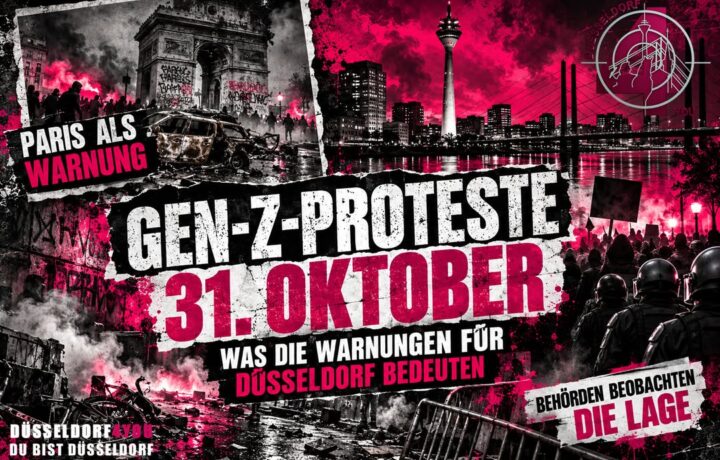 ☝️🫵👉 GEN-Z-PROTESTE AM 31. OKTOBER: WAS DIE WARNUNGEN FÜR DÜSSELDORF BEDEUTEN