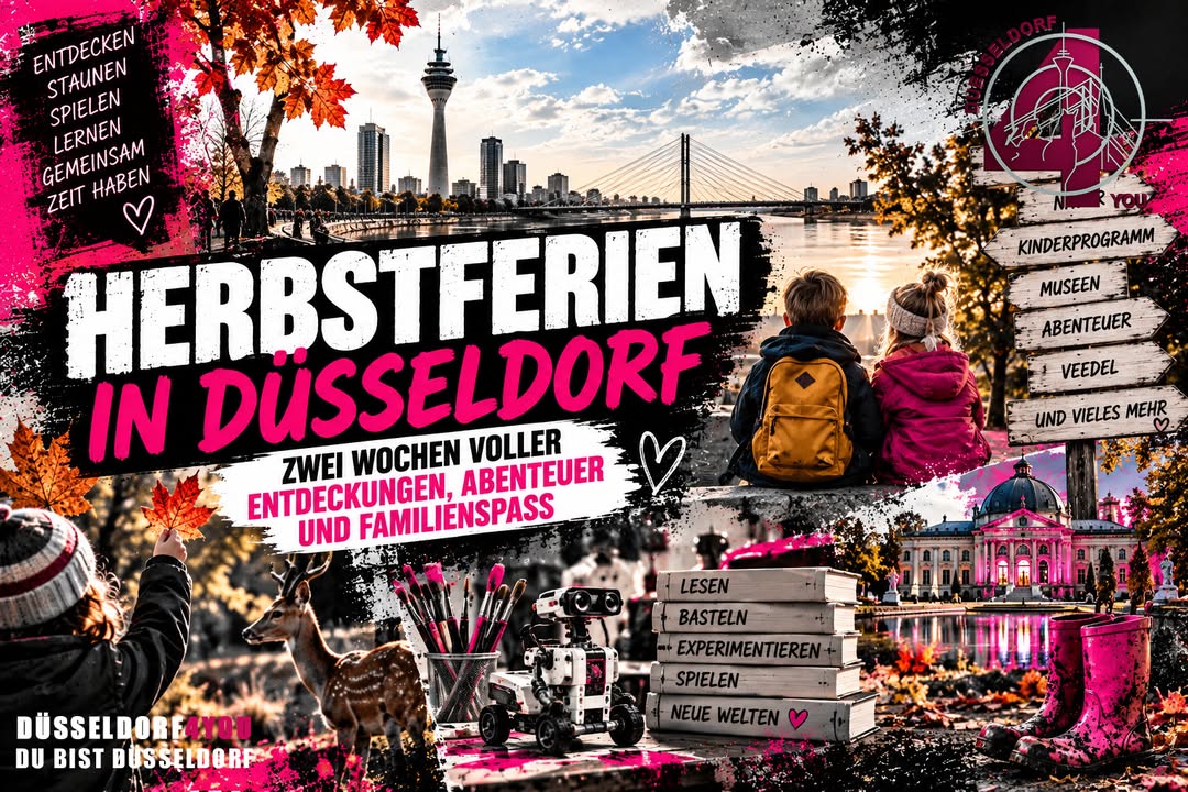 ☝️🫵👉 HERBSTFERIEN IN DÜSSELDORF – ZWEI WOCHEN VOLLER ENTDECKUNGEN, ABENTEUER UND FAMILIENSPASS