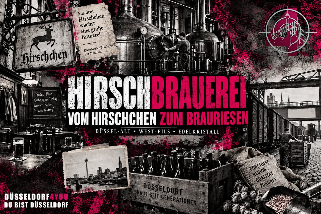 ☝️🫵👉 HIRSCHBRAUEREI: VOM KLEINEN HIRSCHCHEN ZUM DÜSSELDORFER BRAURIESEN