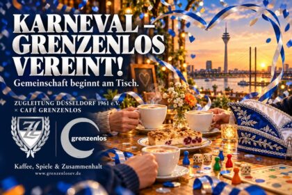☝️🫵👉 KARNEVAL – GRENZENLOS VEREINT: UNSER PARTNER CAFÉ GRENZENLOS ZEIGT, WIE DÜSSELDORF…