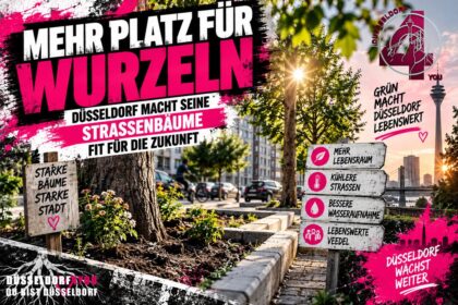 ☝️🫵👉 MEHR PLATZ FÜR WURZELN – DÜSSELDORF MACHT SEINE STRASSENBÄUME FIT FÜR…