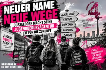 ☝️🫵👉 NEUER NAME, NEUE WEGE – DÜSSELDORF MACHT SEINE JUGENDBERUFSAGENTUR FIT FÜR…