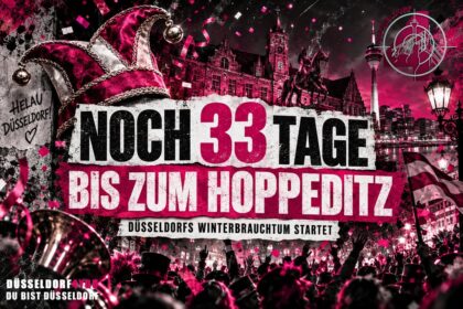 ☝️🫵👉 NOCH 33 TAGE BIS ZUM HOPPEDITZ: DÜSSELDORFS KARNEVAL GEHT IN DIE…