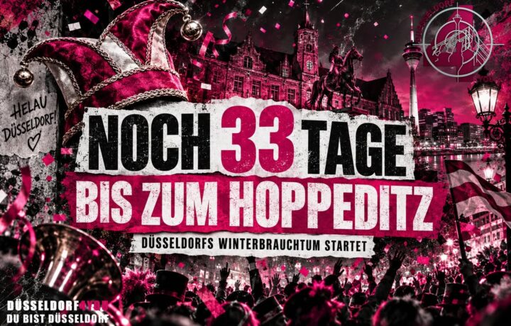 ☝️🫵👉 NOCH 33 TAGE BIS ZUM HOPPEDITZ: DÜSSELDORFS KARNEVAL GEHT IN DIE…