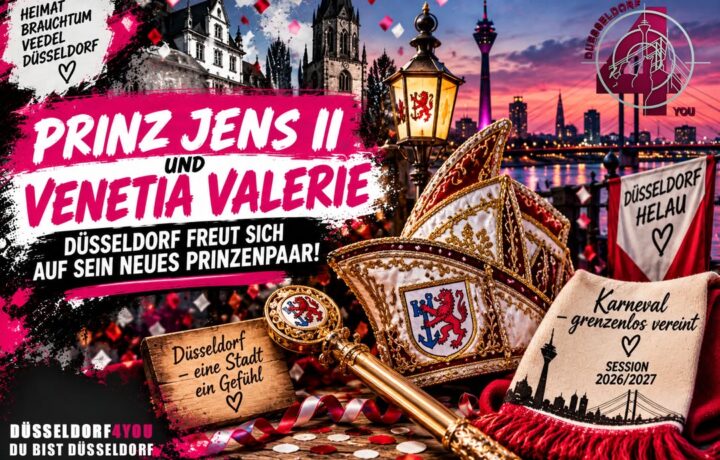 ☝️🫵👉 PRINZ JENS II. UND VENETIA VALERIE – DÜSSELDORF FREUT SICH AUF…