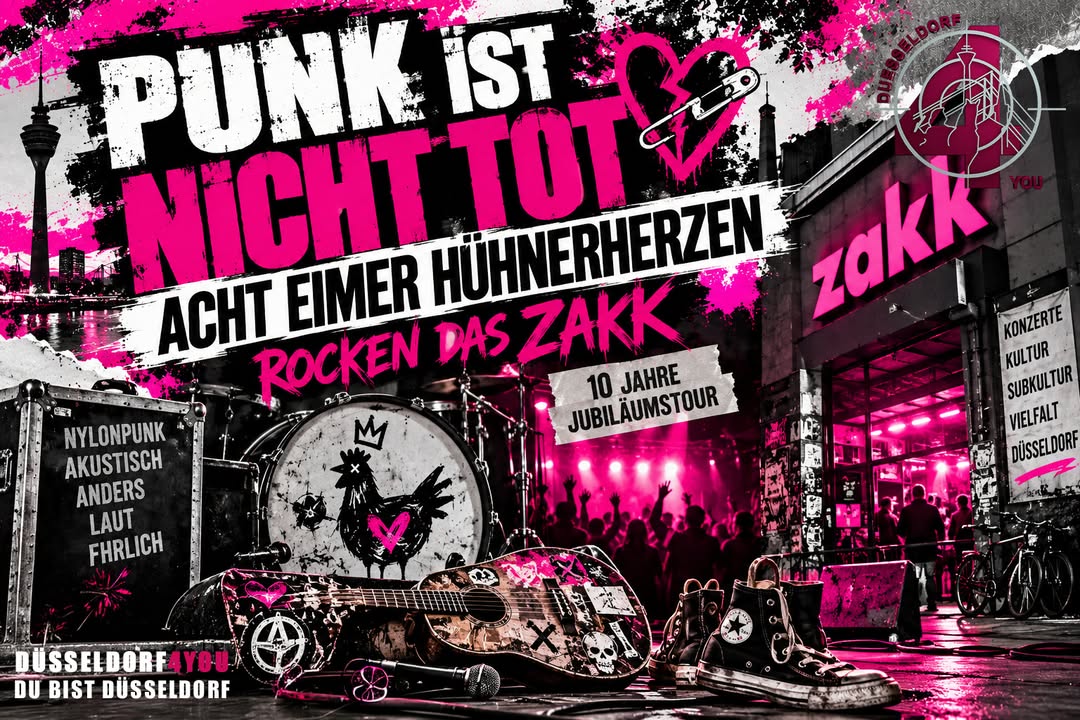 ☝️🫵👉 PUNK IST NICHT TOT – ACHT EIMER HÜHNERHERZEN ROCKEN DAS ZAKK