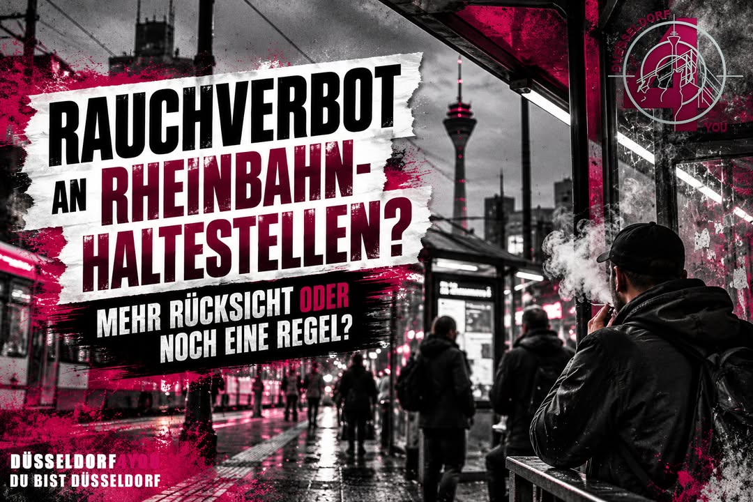 ☝️🫵👉 RAUCHVERBOT AN RHEINBAHN-HALTESTELLEN – MEHR RÜCKSICHT ODER NOCH EINE REGEL, DIE…