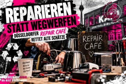 ☝️🫵👉 REPARIEREN STATT WEGWERFEN – DÜSSELDORFER REPAIR CAFÉ RETTET ALTE SCHÄTZE
