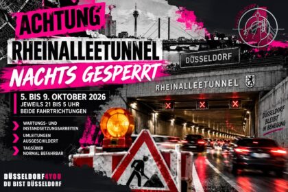 ☝️🫵👉 RHEINALLEETUNNEL NACHTS DICHT: AUTOFahrer MÜSSEN AB HEUTE UMPLANEN