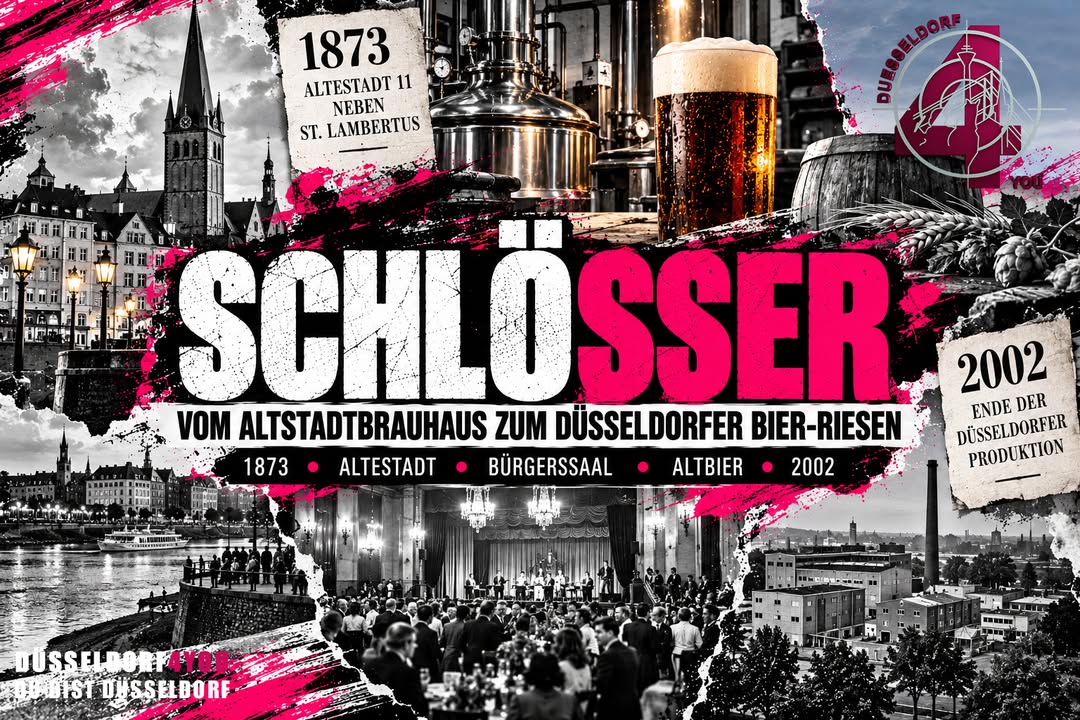 ☝️🫵👉 SCHLÖSSER: VOM BRAUHAUS AN ST. LAMBERTUS ZUM DÜSSELDORFER BIER-RIESEN
