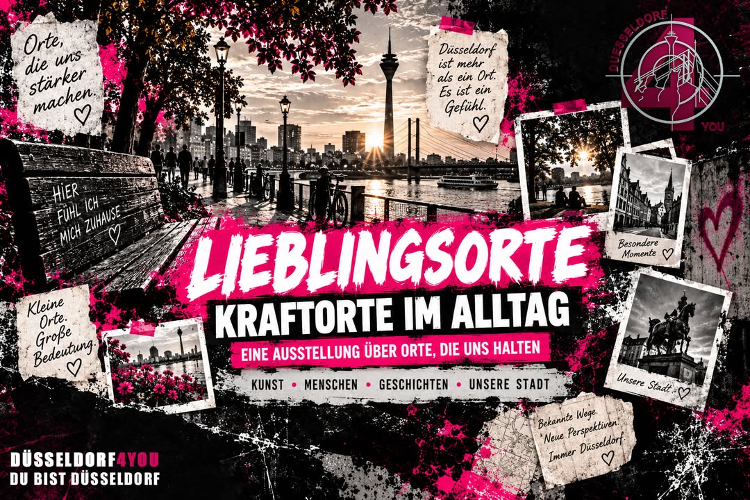 ☝️🫵👉 WO DÜSSELDORF KRAFT GIBT: EINE AUSSTELLUNG ÜBER ORTE, DIE UNS HALTEN